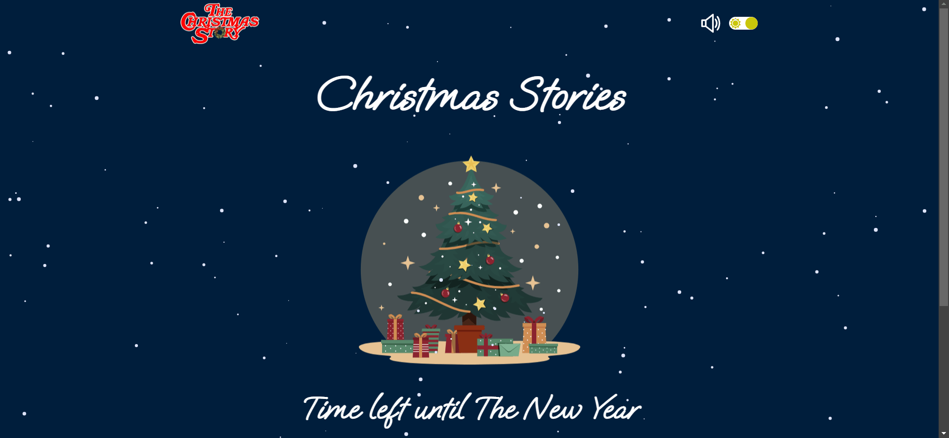 Christmas Stories dark mode