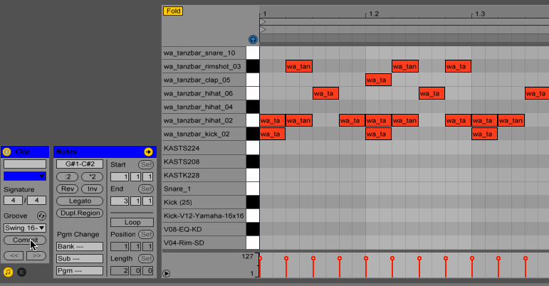Shuffle example