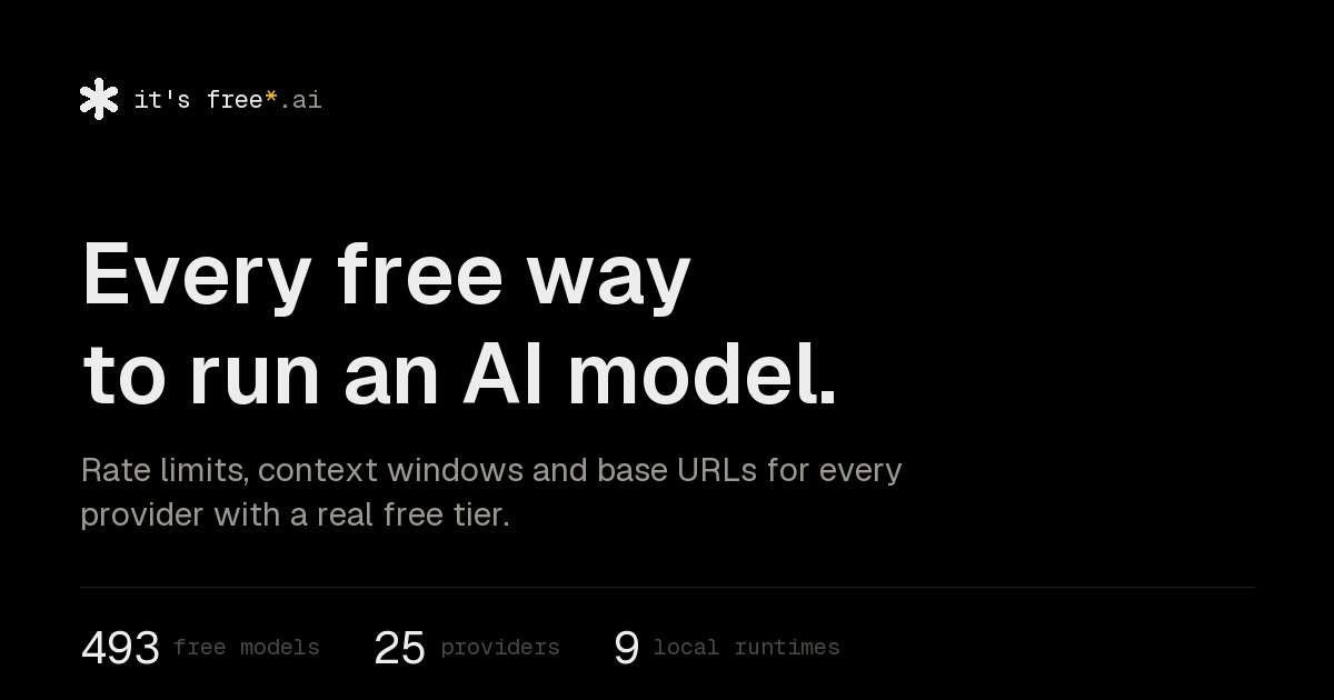 it's free*