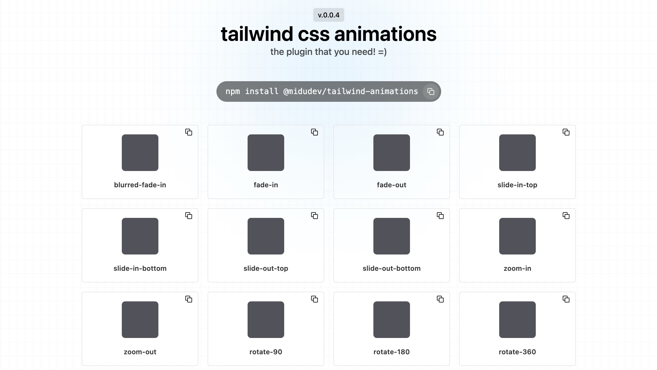 midudev/tailwind-animations cover