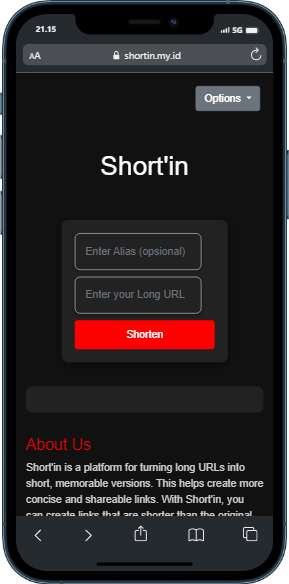 Shortin Screen Shot