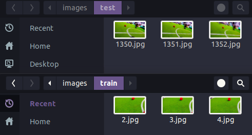 Split your images into two folder