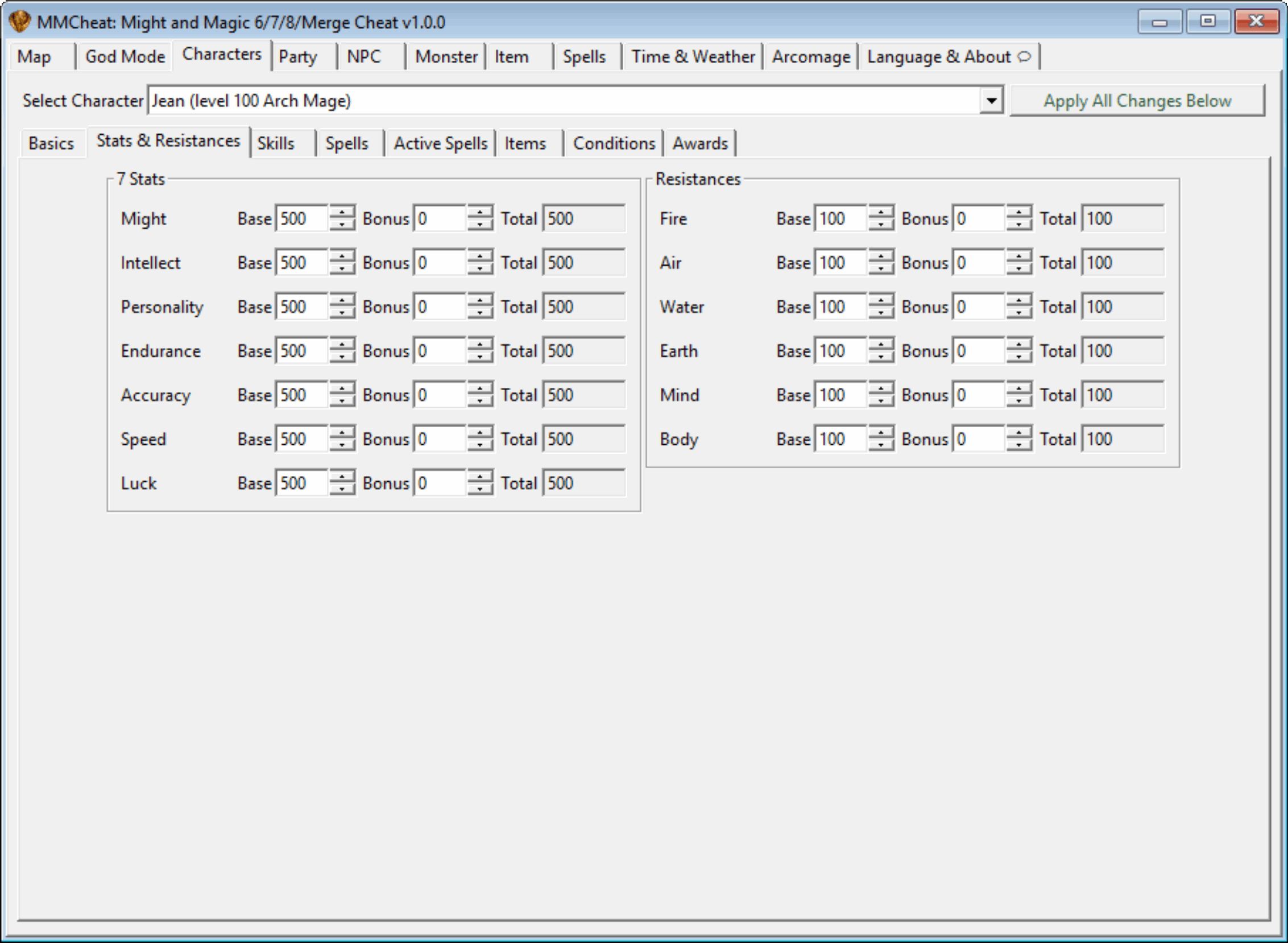 MMCheat: Might and Magic 6/7/8/Merge Cheat Tool - full-fledged, map ...