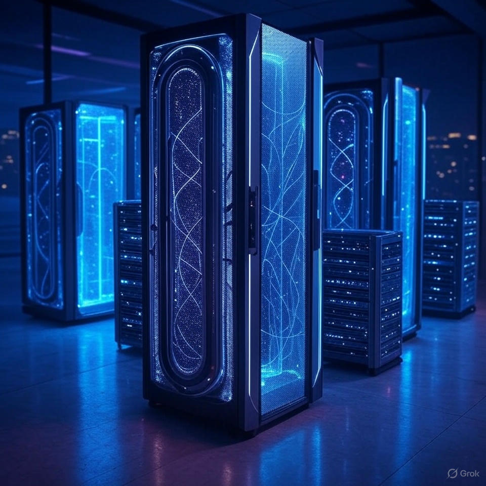 Sci-fi looking server room