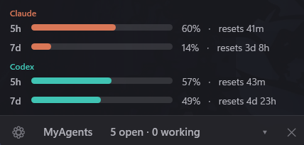 Usage bars