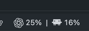 Limit Bar in the VS Code status bar