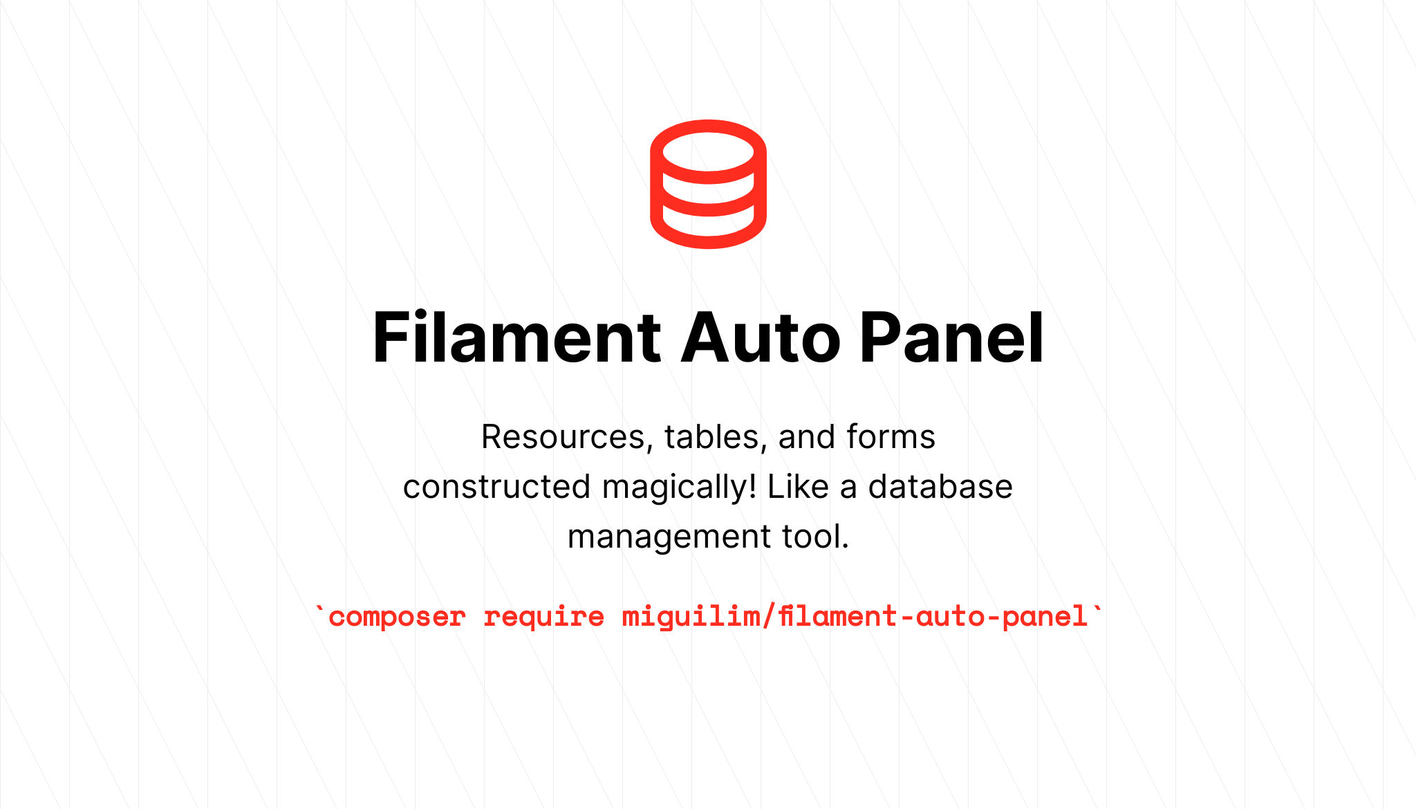 Filament Auto Panel art