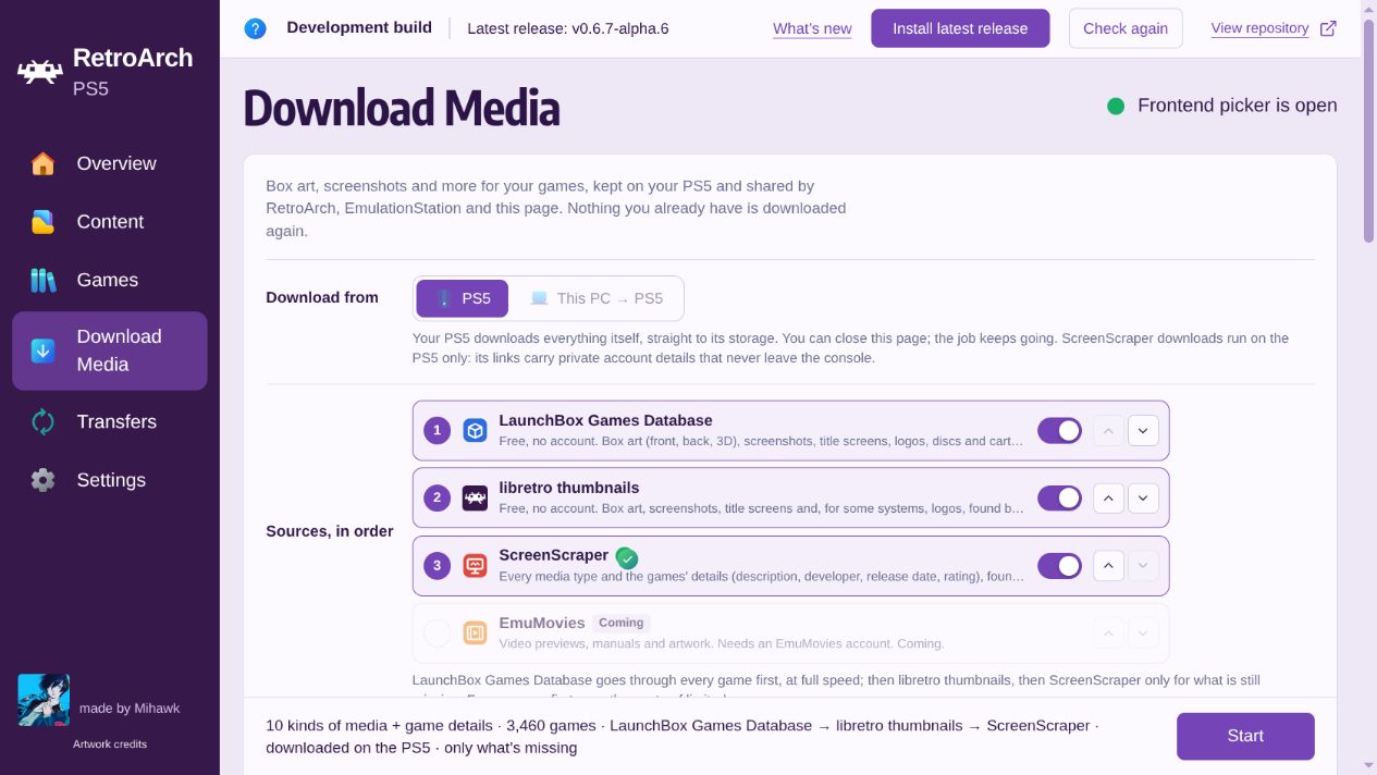 Download Media with LaunchBox, libretro and ScreenScraper in source order