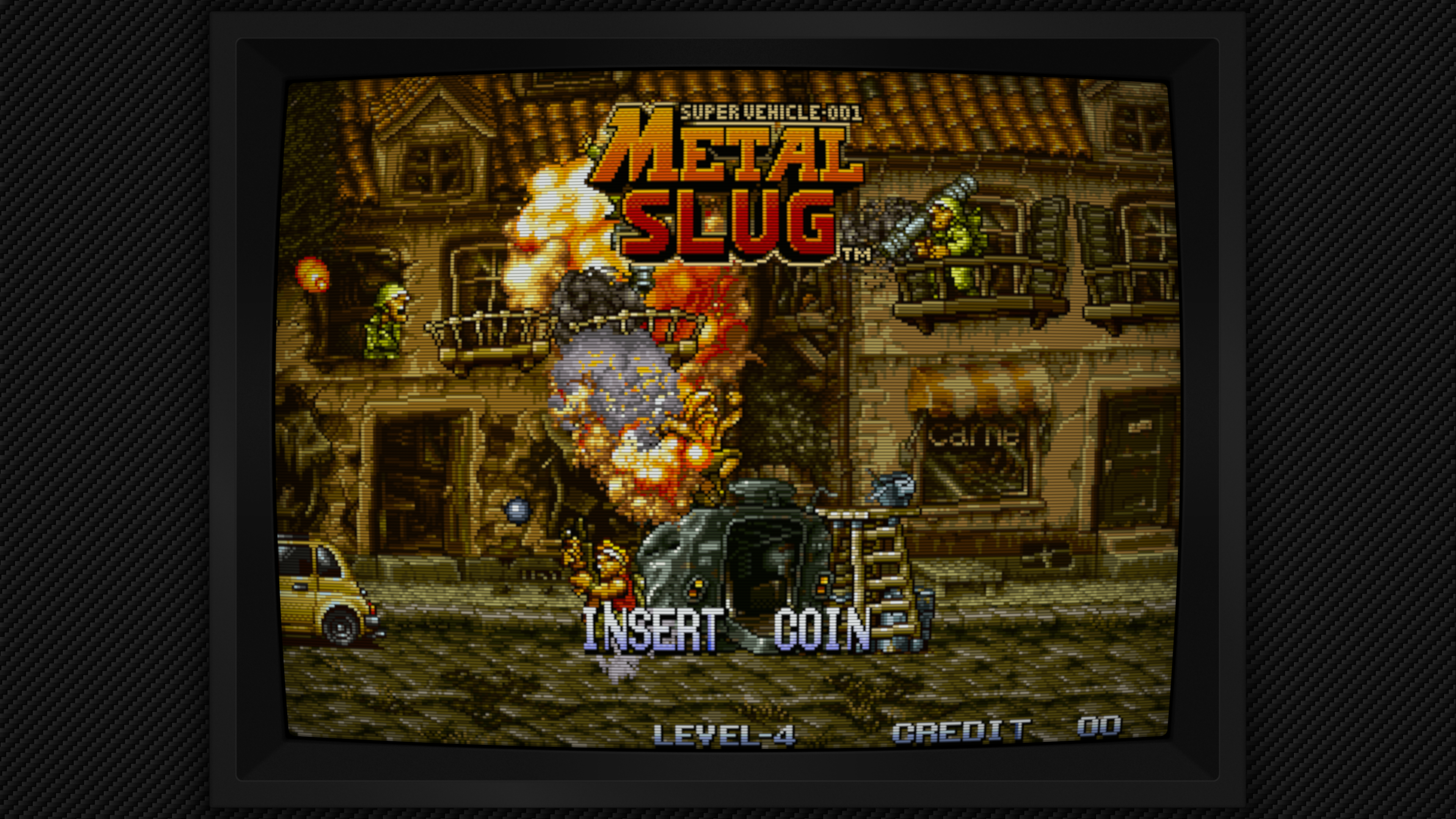 Arcade content framed by Mega Bezel