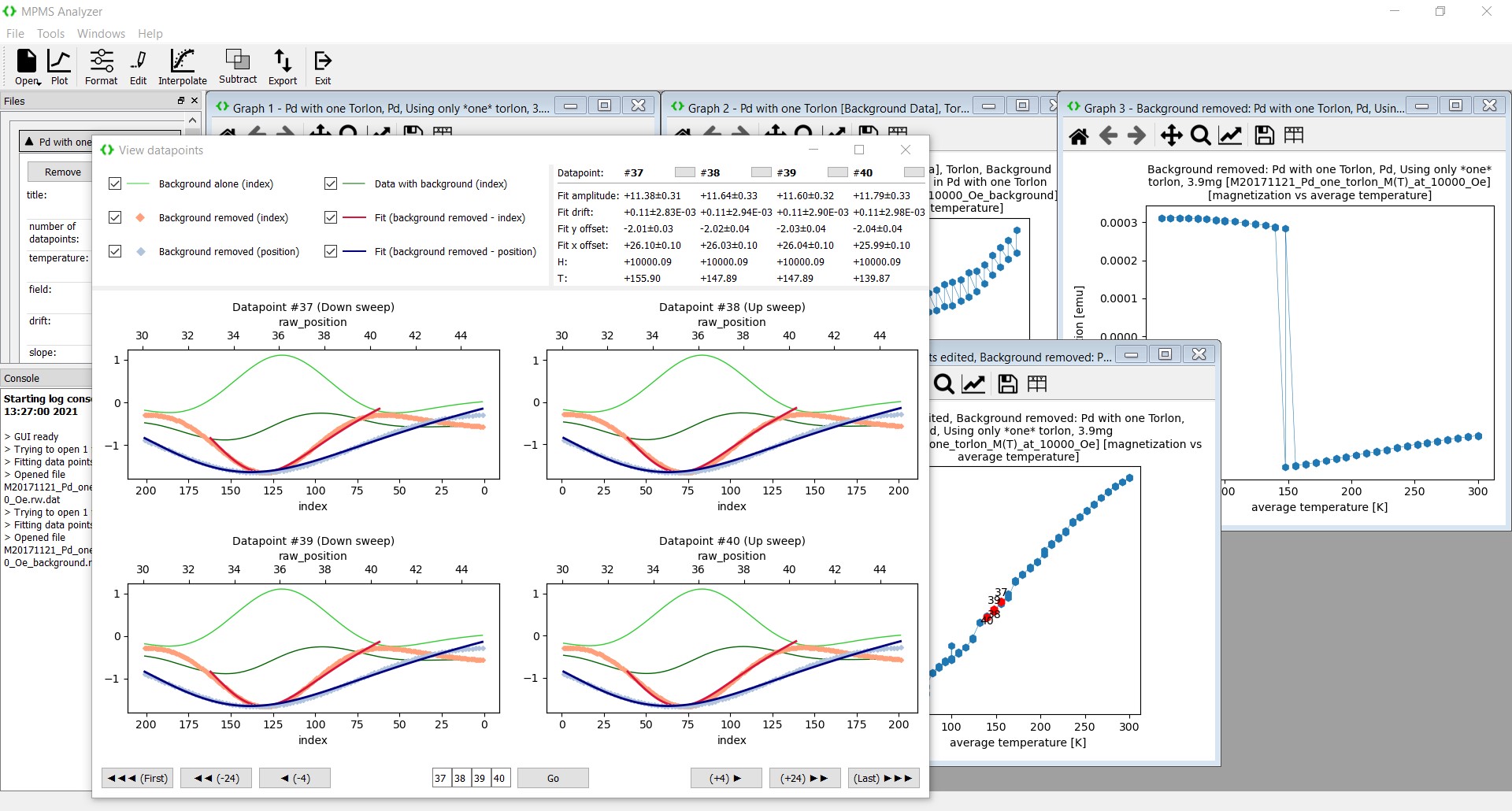 Screenshot of MPMSAnalyzer