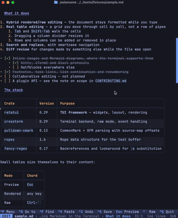 Filtering commands in edamame's fuzzy command palette