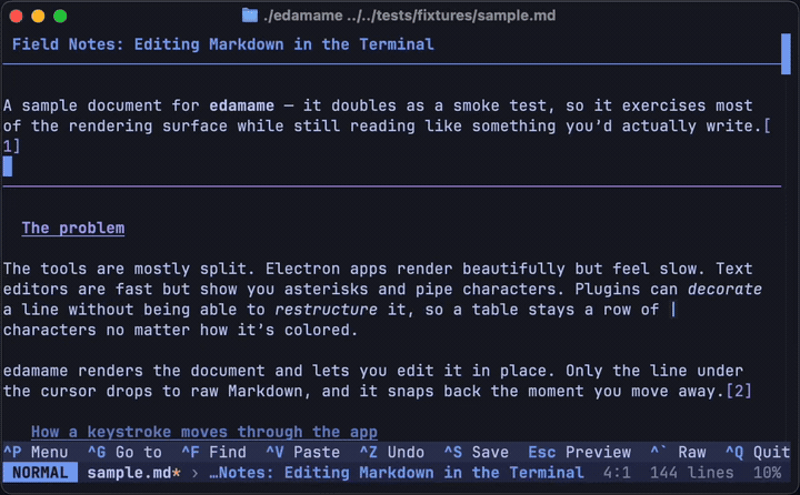 Typing a :%s substitution, with the replacement previewed in the document on every keystroke
