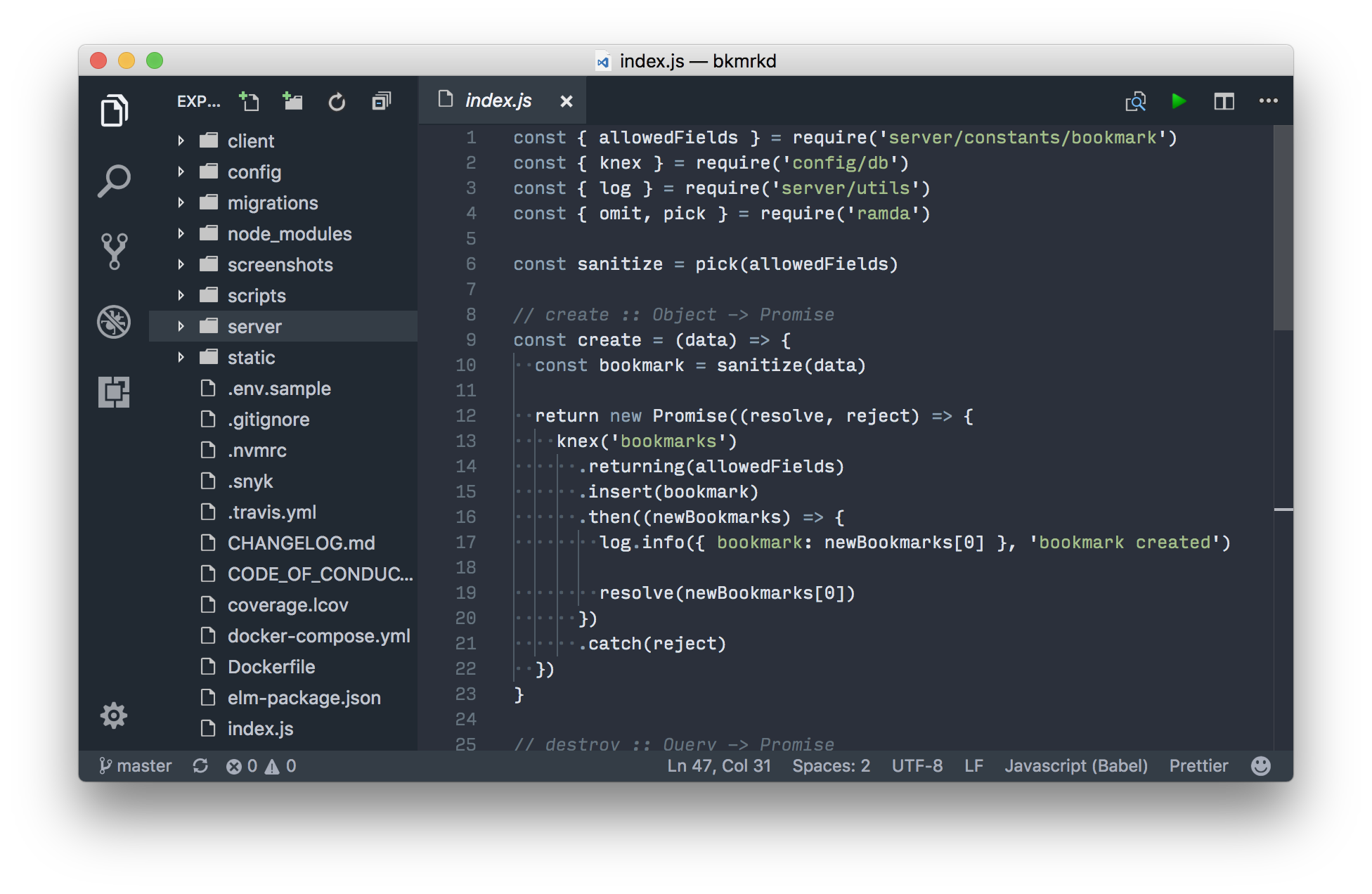 screenshot of how it looks in VSCode