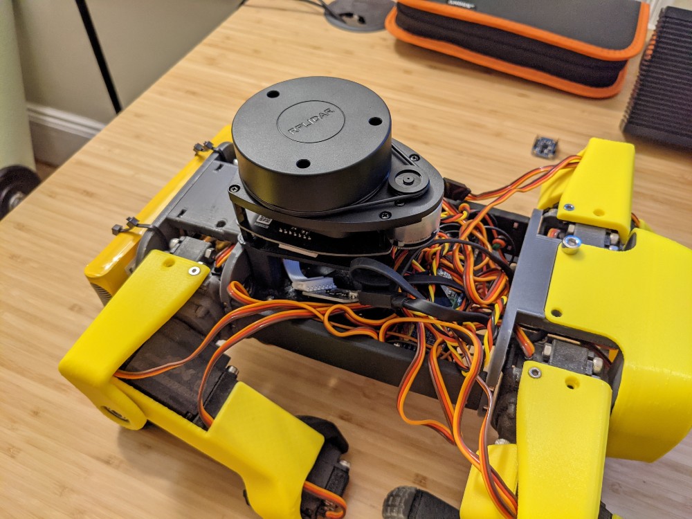 Top view of the build