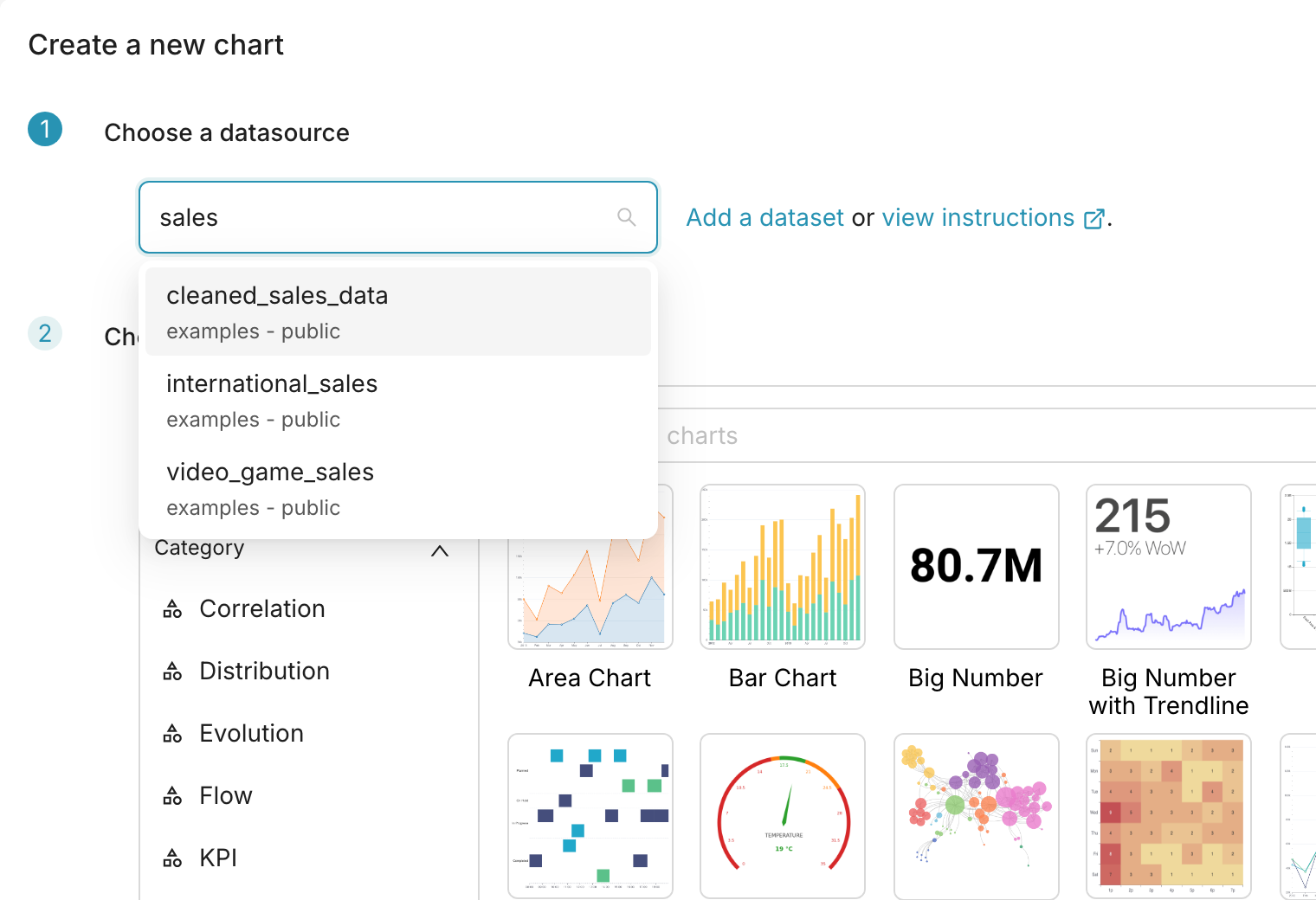 Before: dataset-only picker despite the flag