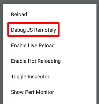 React Native enable remote debug