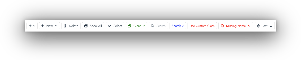 Vue Toolbar Button