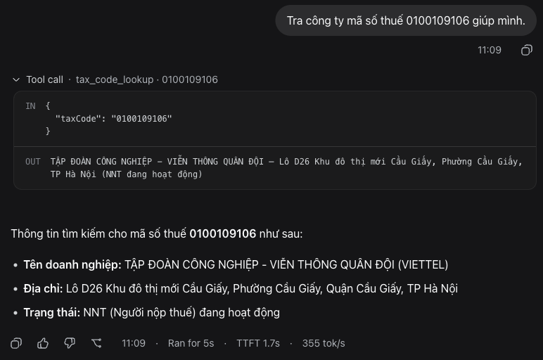 tax_code_lookup trong dsh web