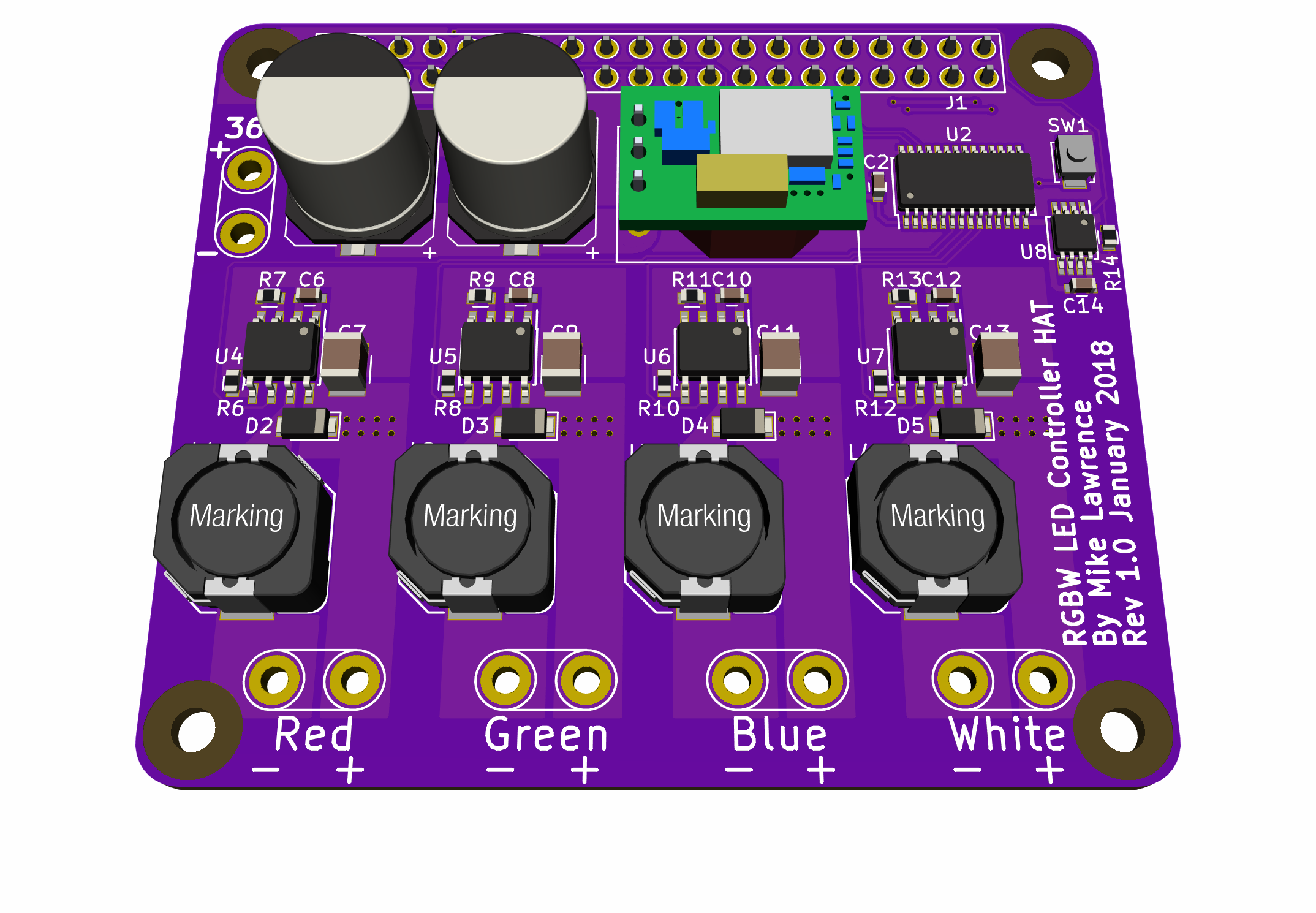 RPi-HAT-RGBW-LED-Controller, from the project README
