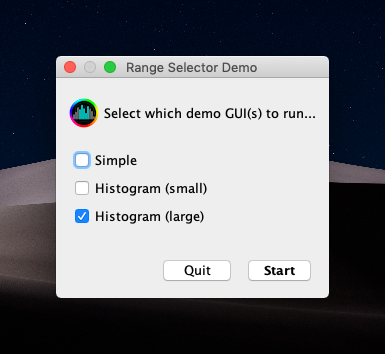 Range Selector Demo App Launcher