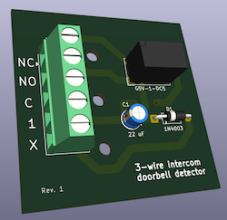 3wire intercom doorbell sensor, from the project README