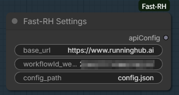 Fast-RH Settings node