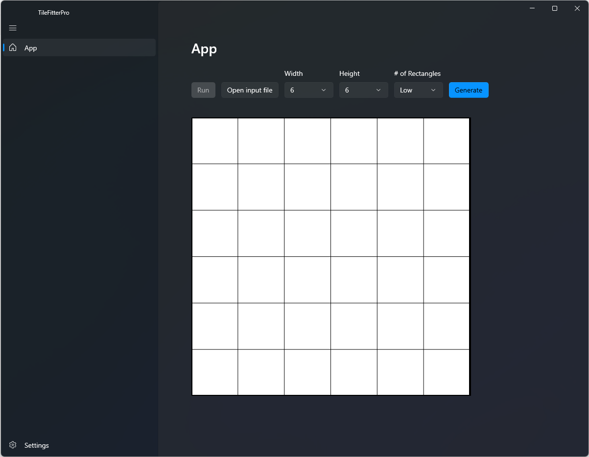 TileFitterPro Controls