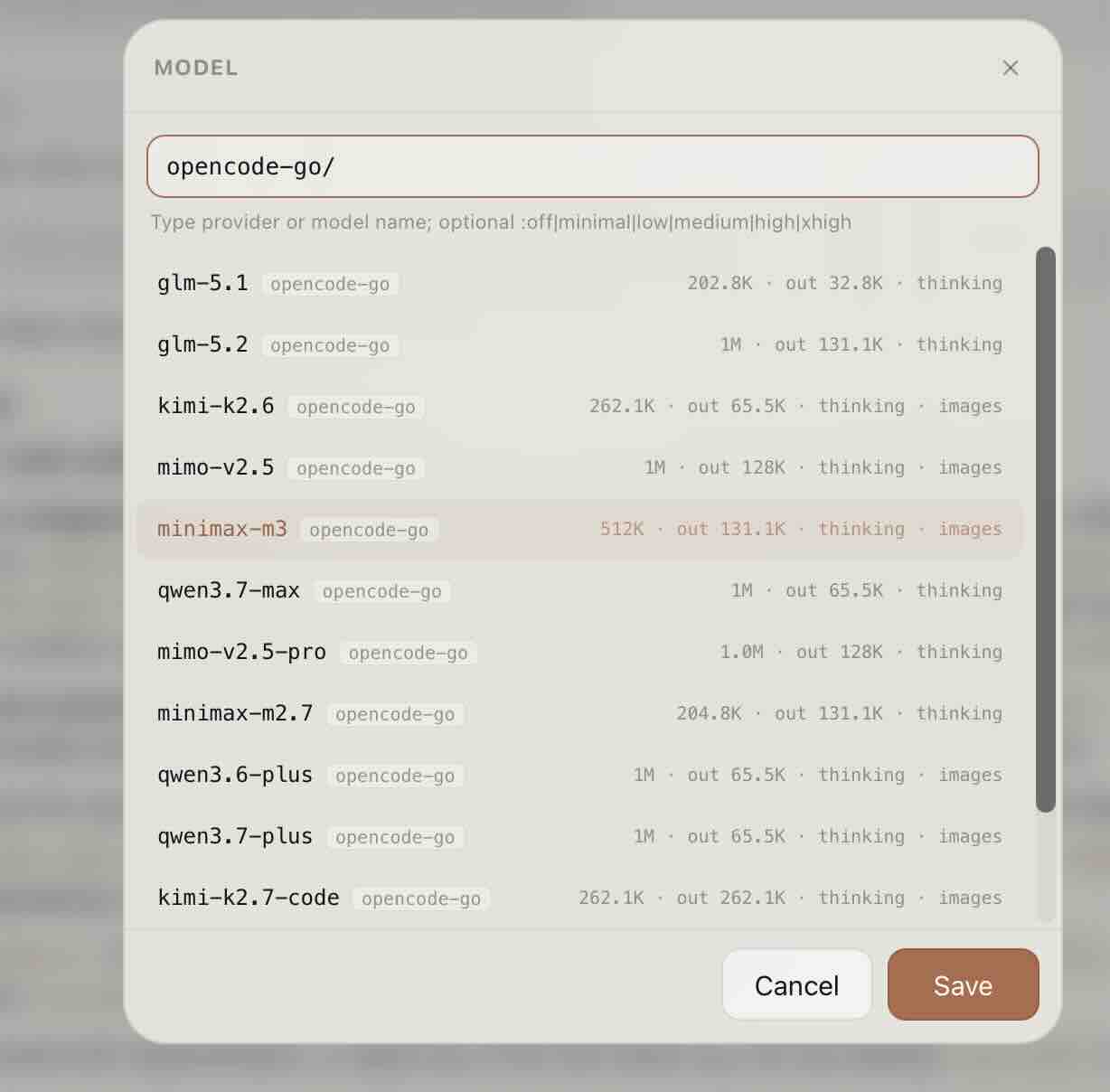 Model completion