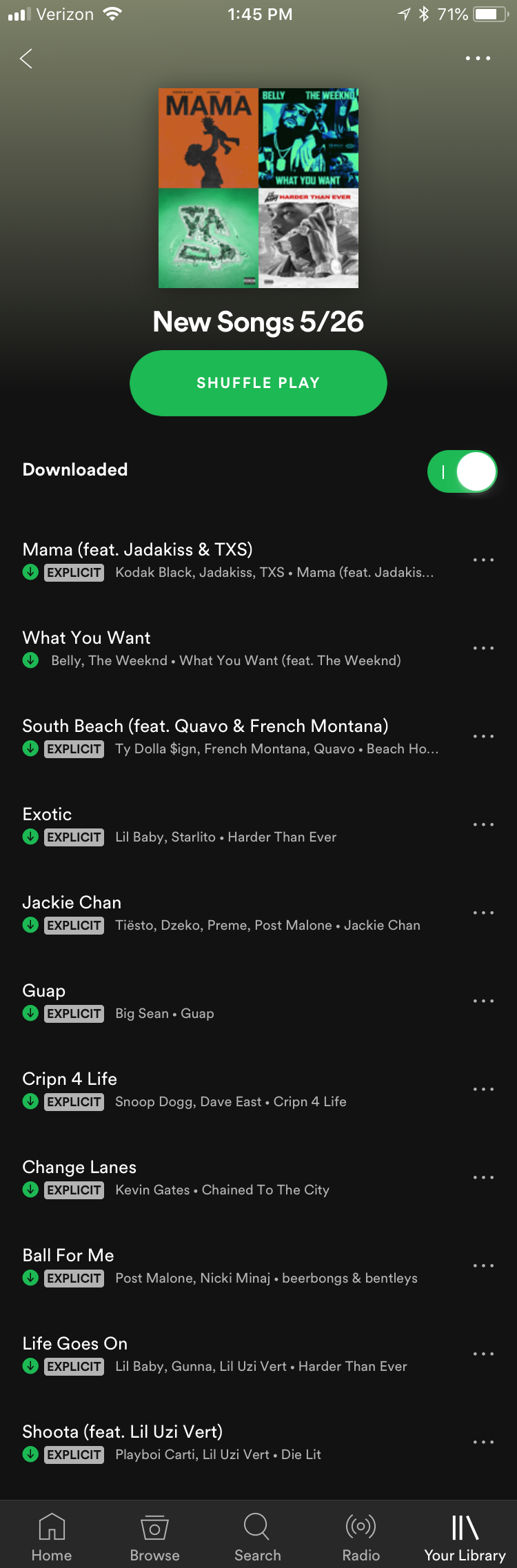 Generated Spotify Playlist