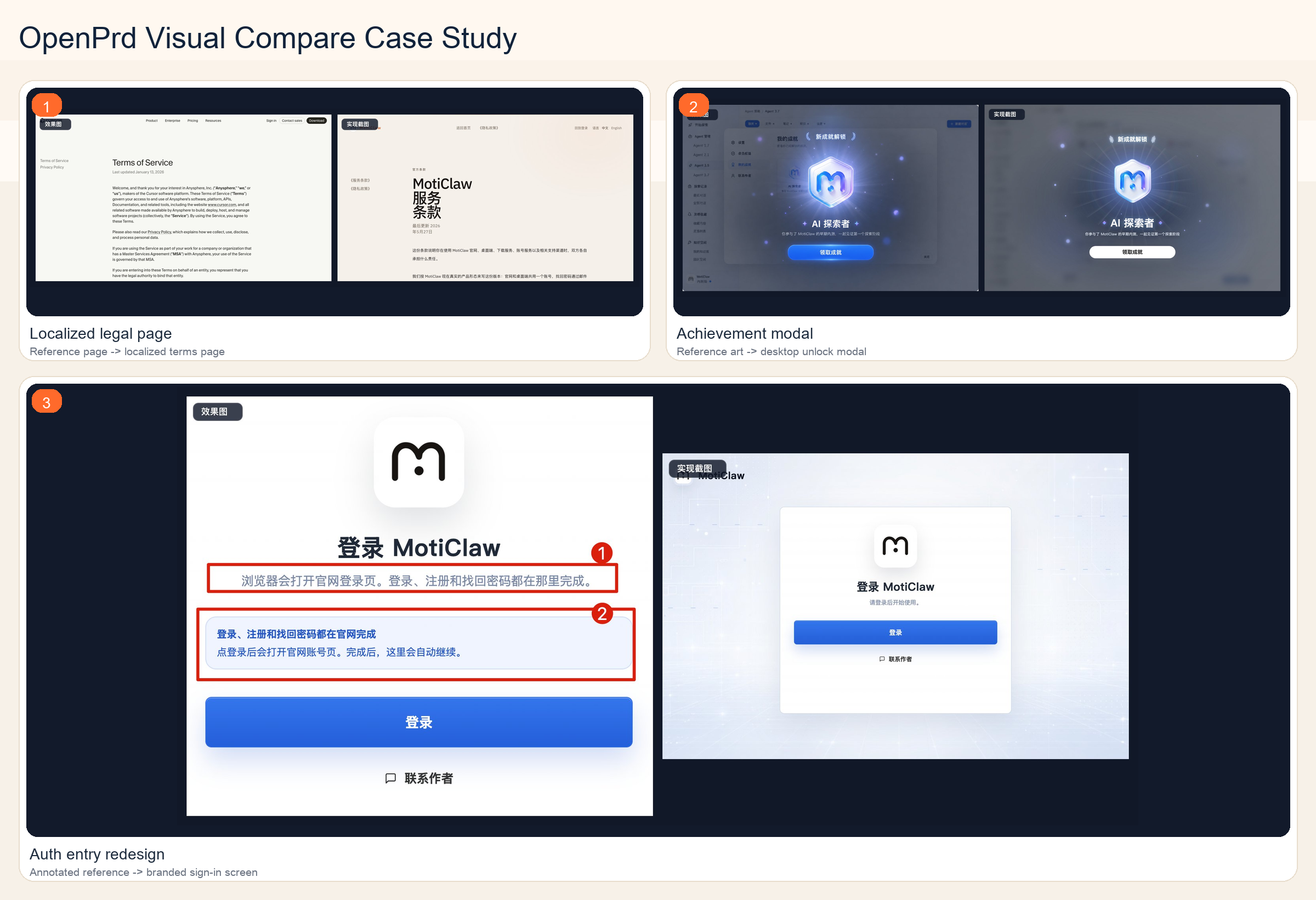 Auto-optimized reference-to-screenshot comparison