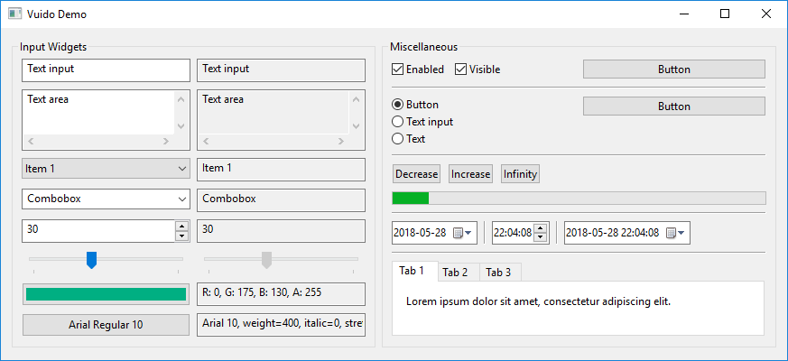 Vuido Demo