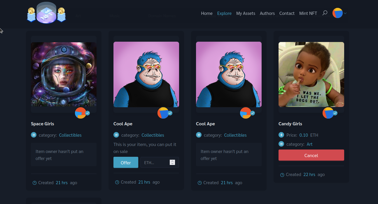 multimedia-nft-minter-marketplace-and-nft-swap-devpost