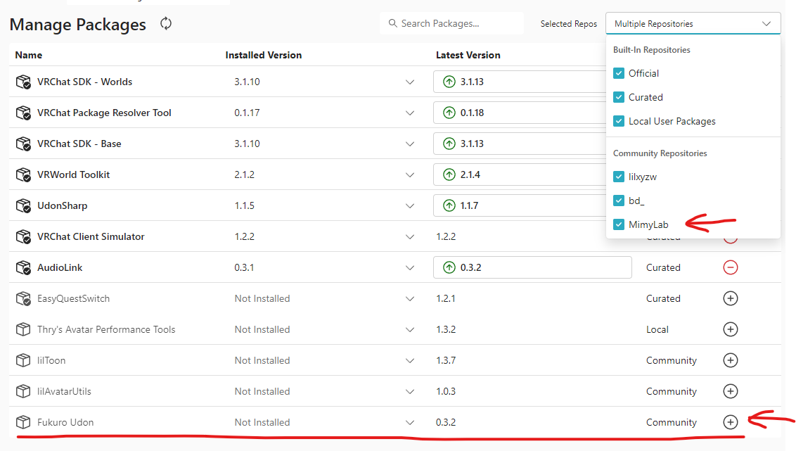 Manage Packages