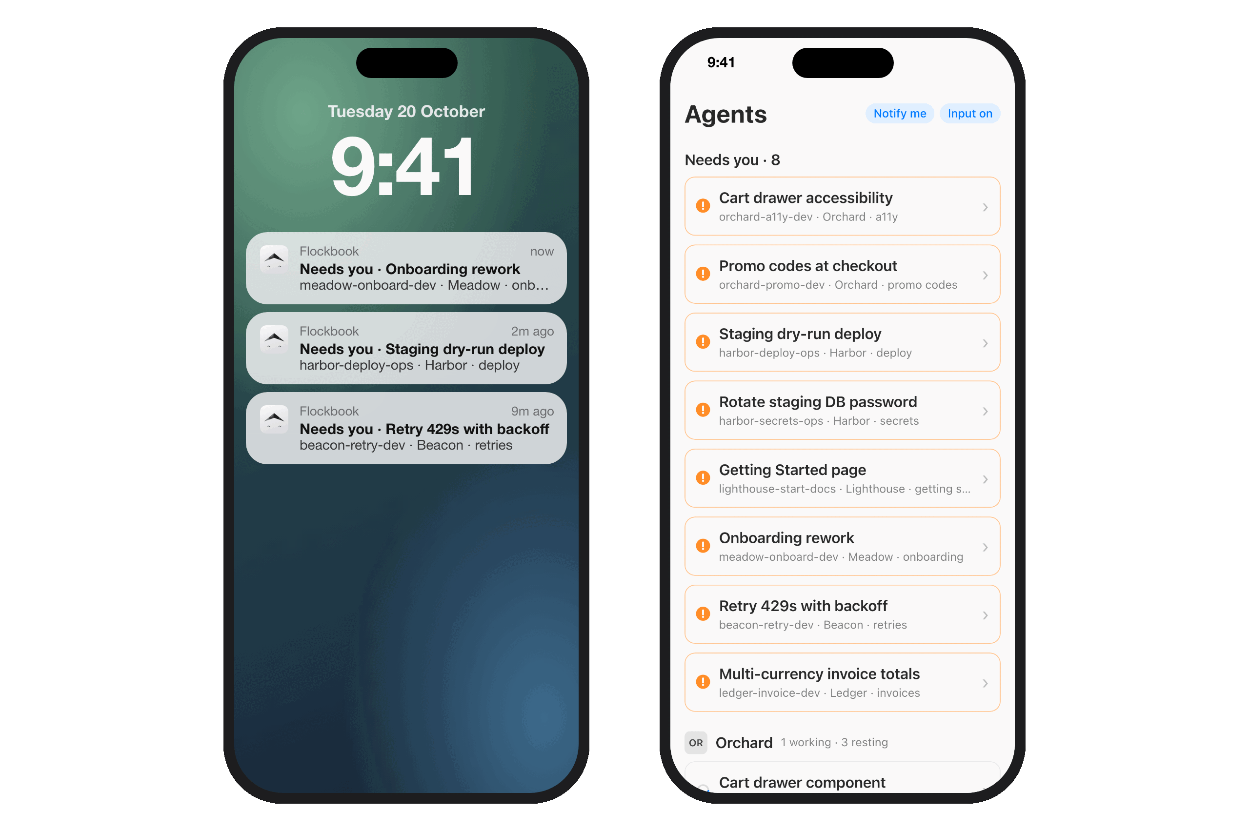 Notifications on the phone