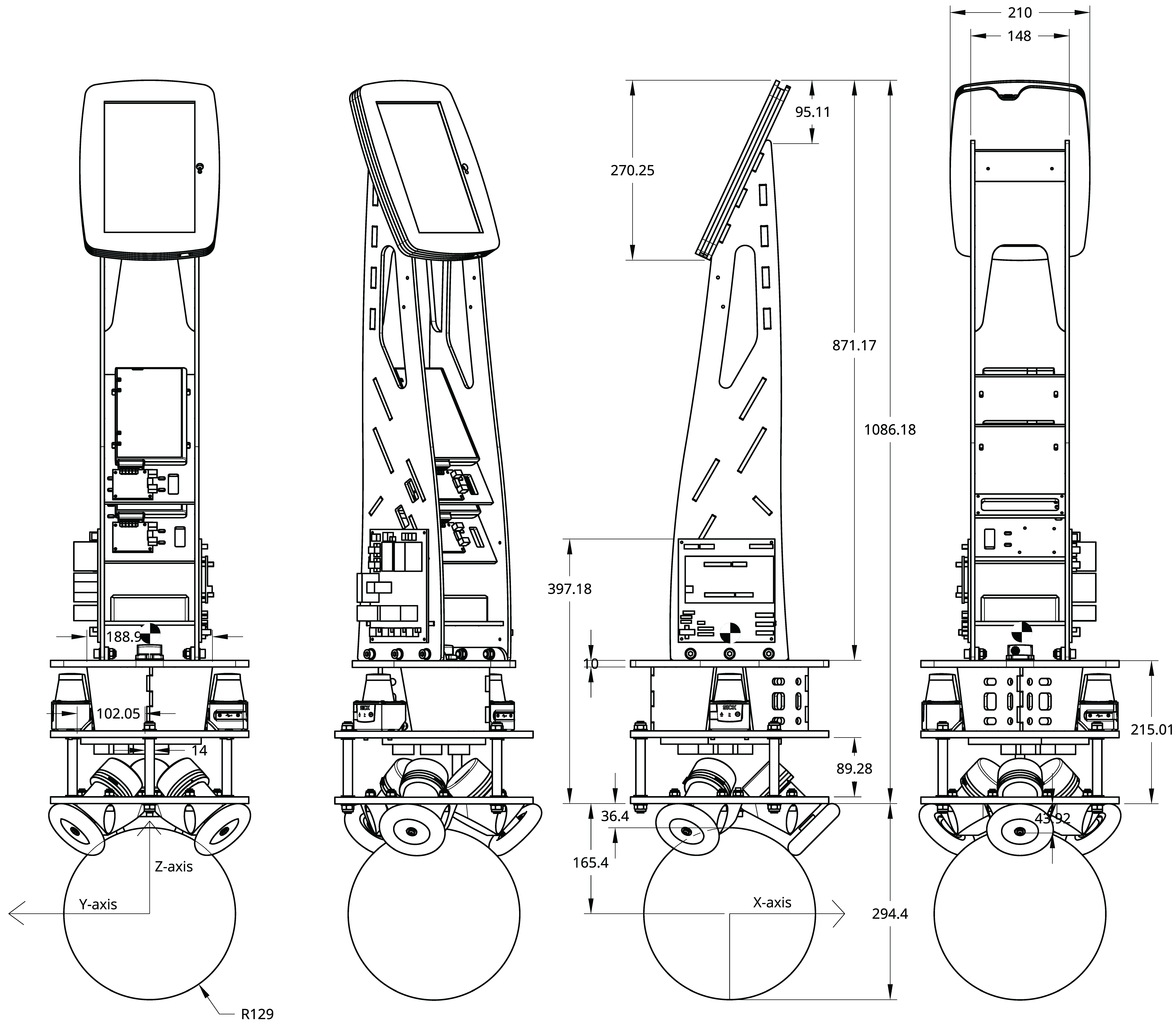 Kugle mechanical drawings