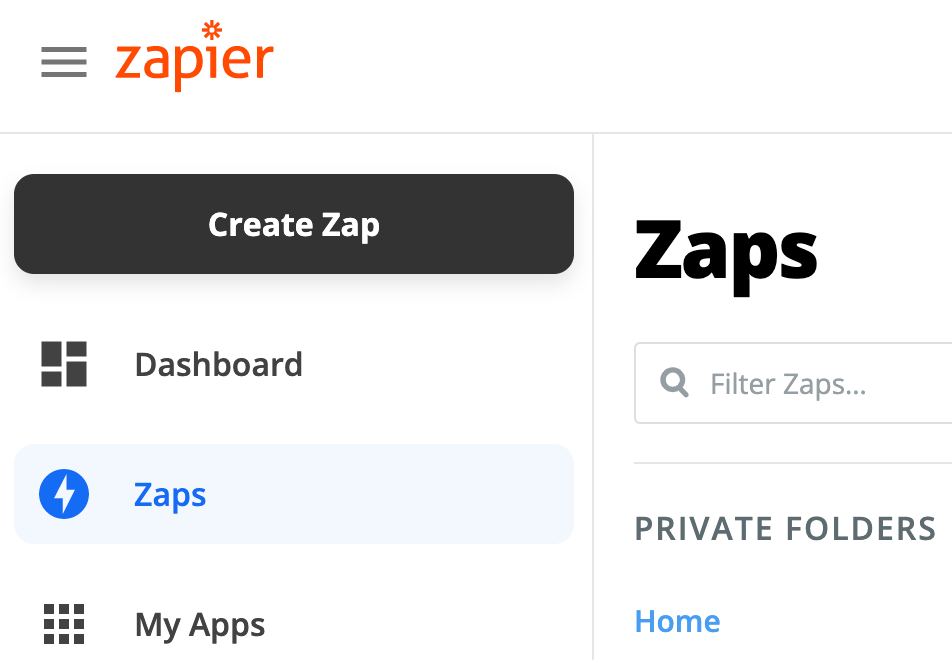 create zap