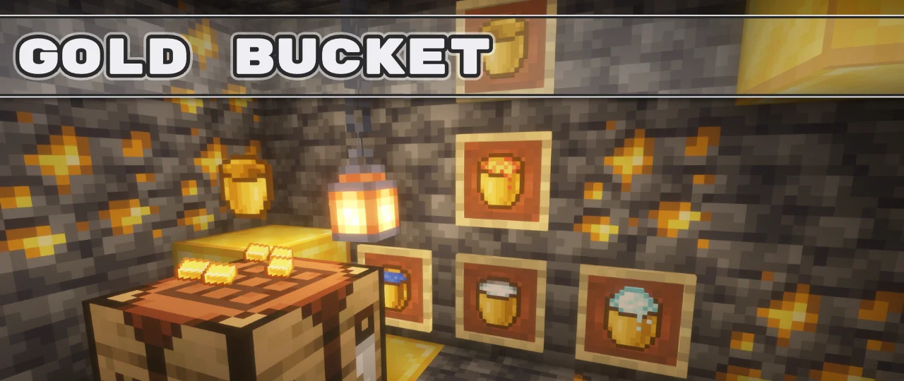 Gold Bucket Banner