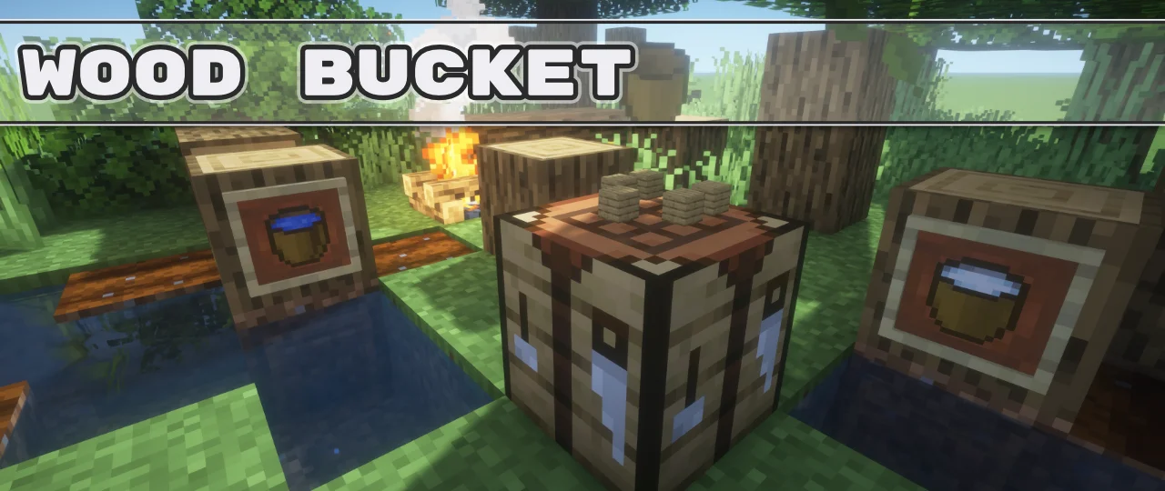 Wooden Bucket Banner