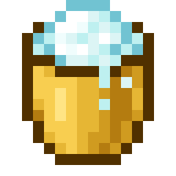 Gold Powder Snow Bucket