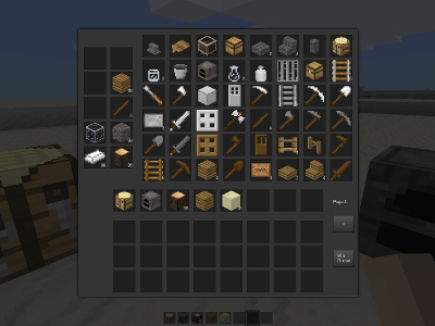 Crafting table formspec