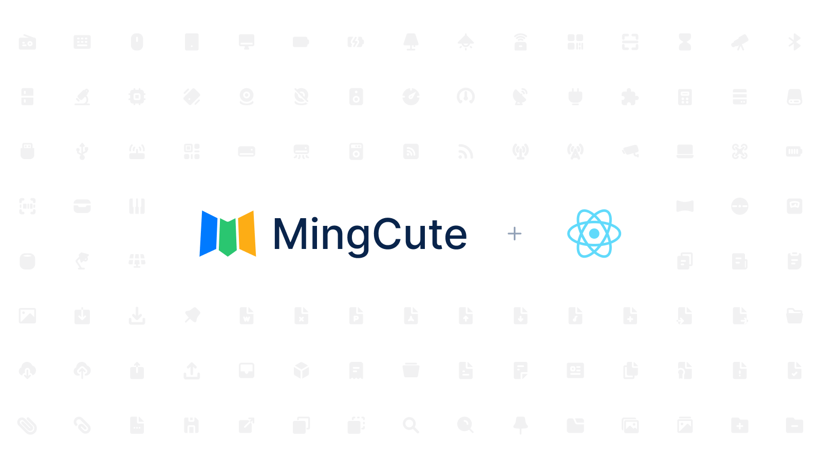 MingCute icon library for React applications.