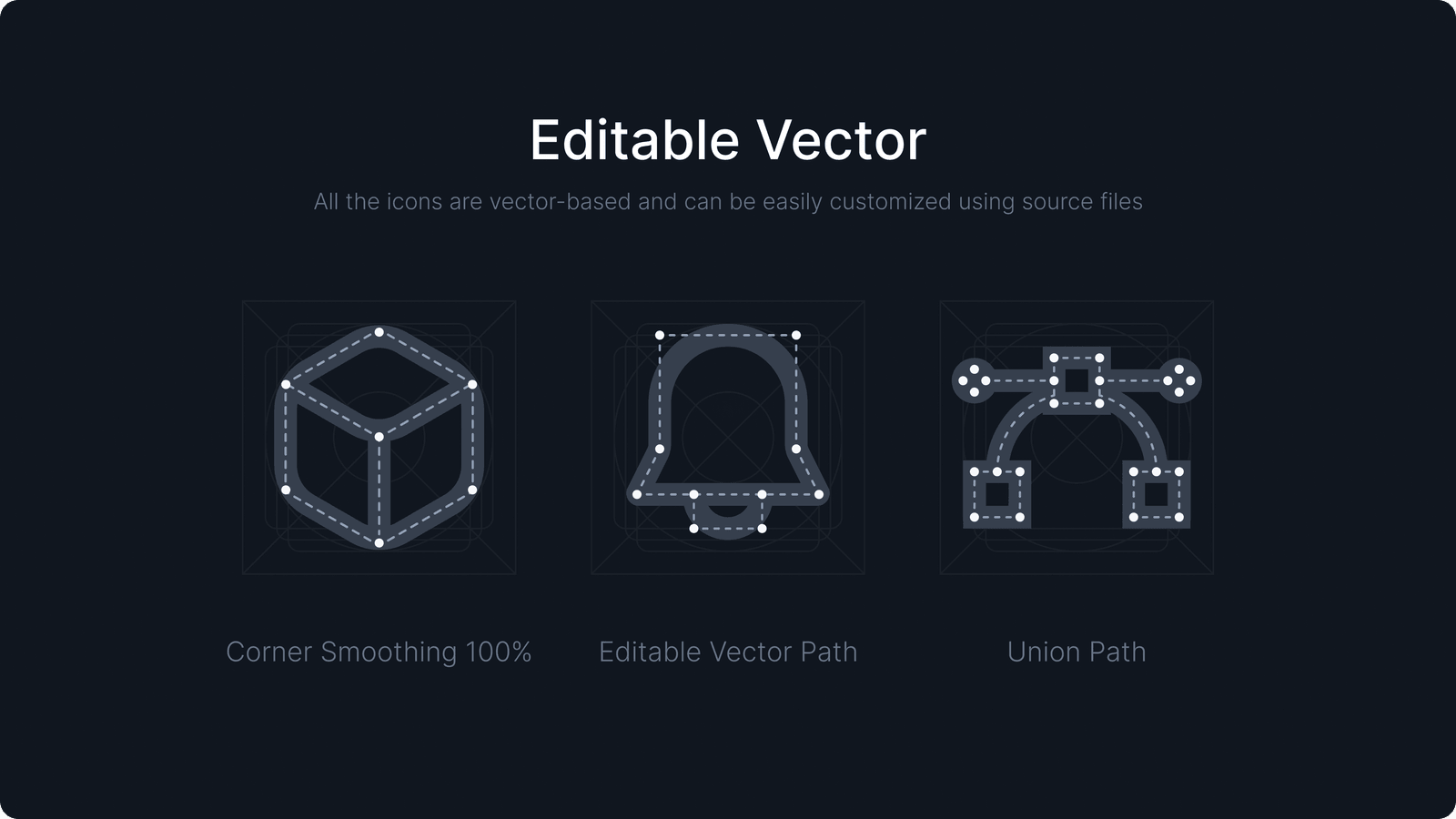 Editable Mingcute vector construction