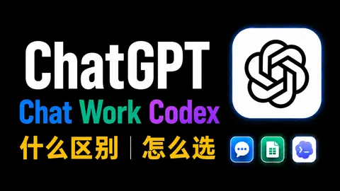 Chat、Work、Codex 的区别和使用场景