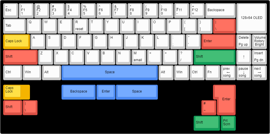 GanJing 65 rev 2 hotswap, from the project README