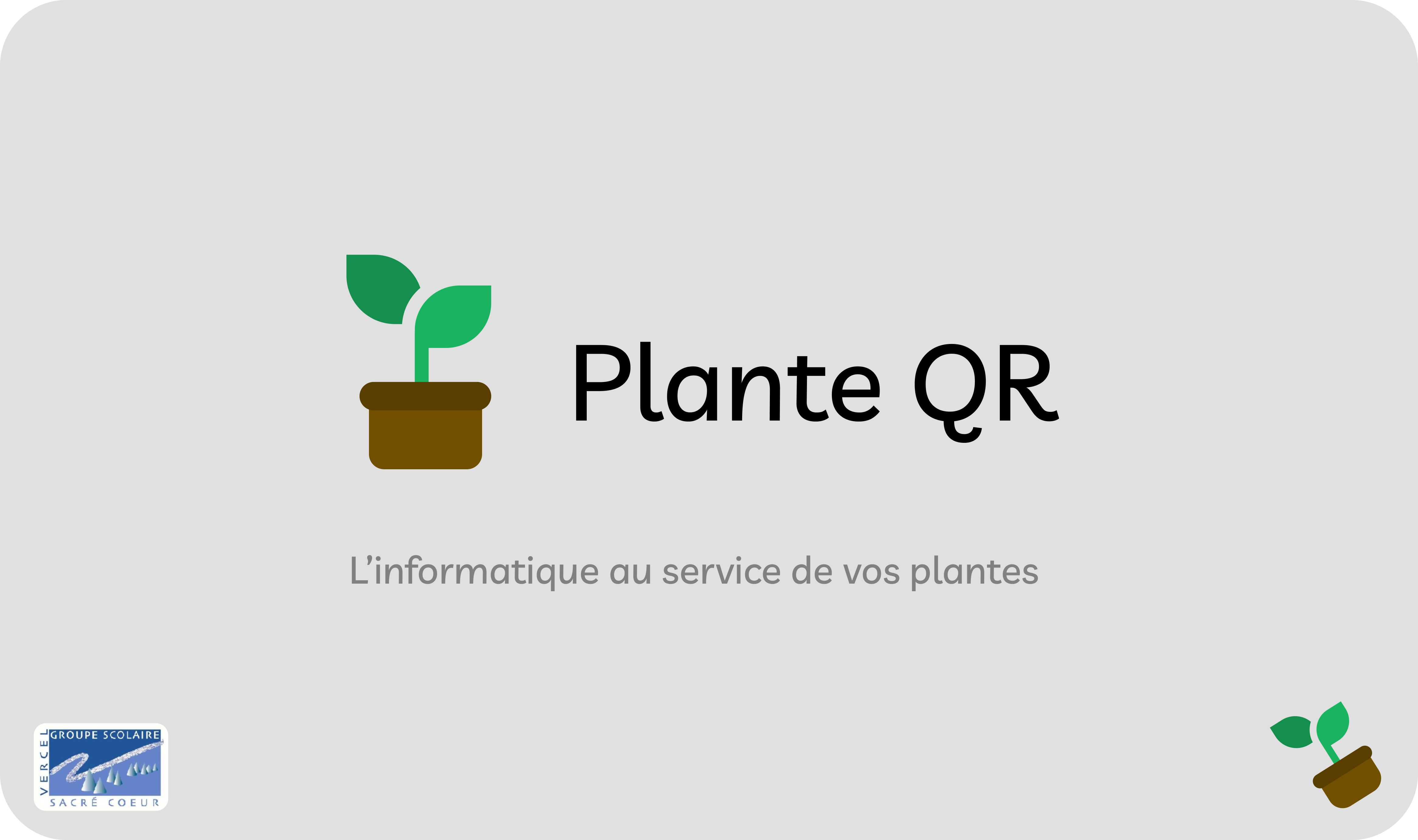 La Plante Qr bannière