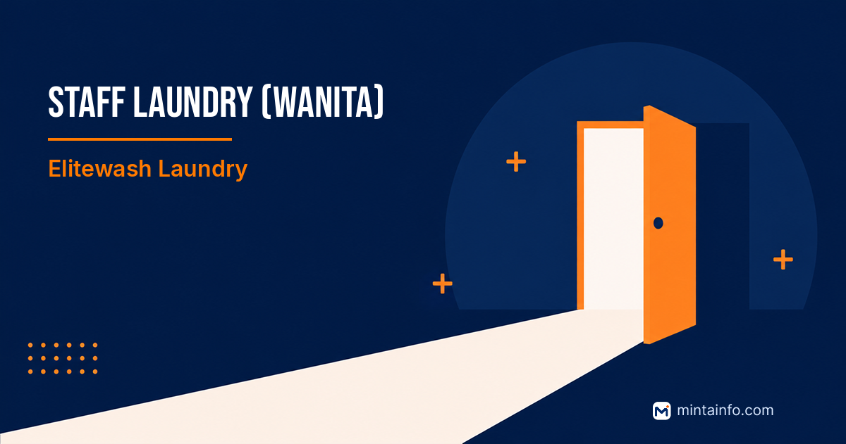 Lowongan Staff Laundry (Wanita) Elitewash Laundry Pekanbaru