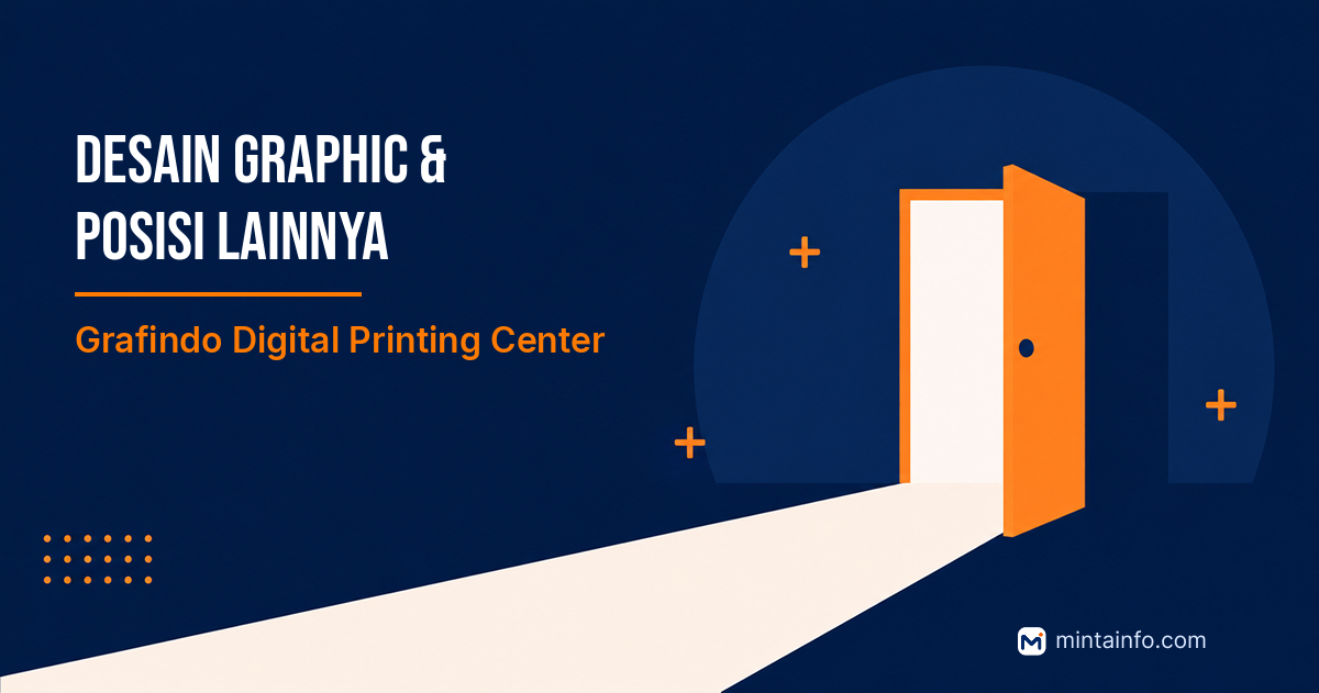 Lowongan Desain Graphic & Posisi Lainnya Grafindo Digital Printing Center Pekanbaru