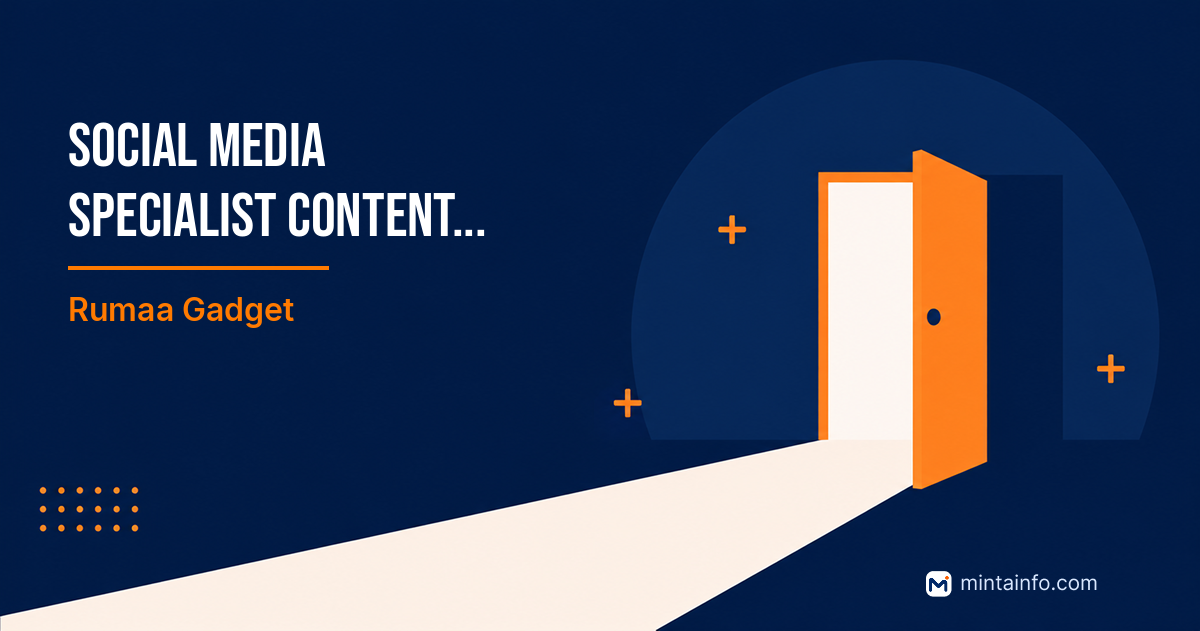 Lowongan Social Media Specialist Content Creator Rumaa Gadget Pekanbaru