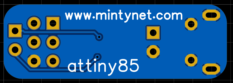 attiny85 mini board rear