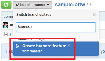 creating feature-1 branch